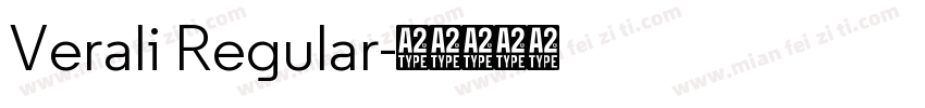 Verali Regular字体转换